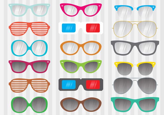 Vintage Sunglasses Vectors 