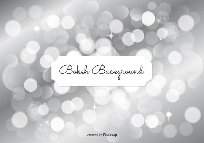 Silver Bokeh Background Illustration vector