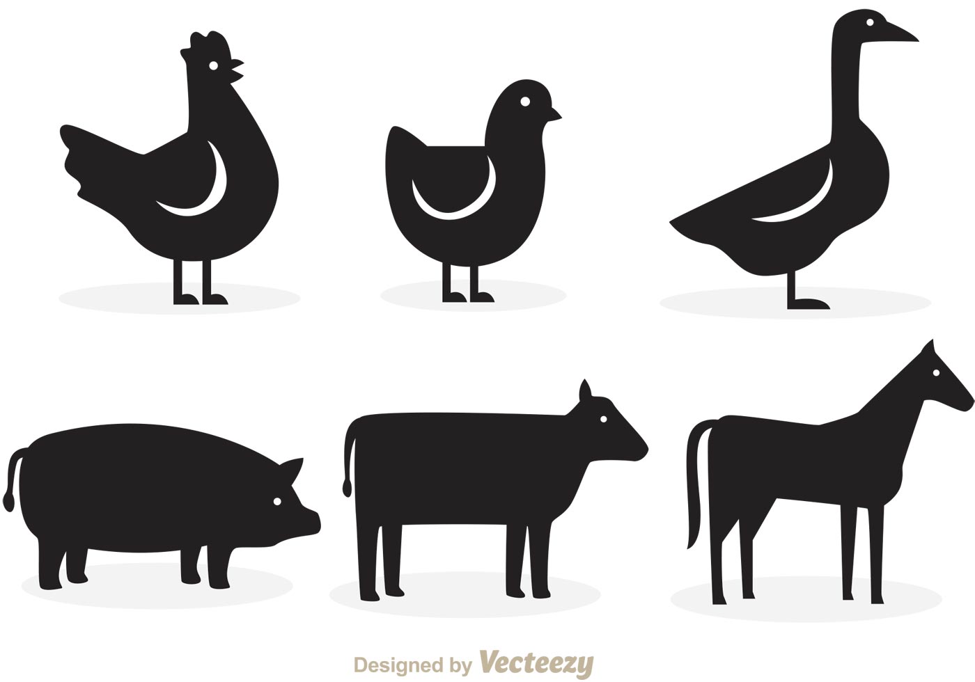 Download Animal Silhouette Vectors 92156 Vector Art at Vecteezy