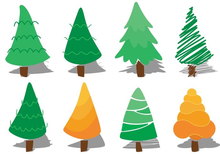 Cedar Tree Vectors Cedar Tree Vectors