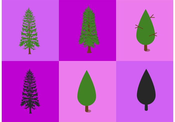 Cedar Tree Vectors Cedar Tree Vectors