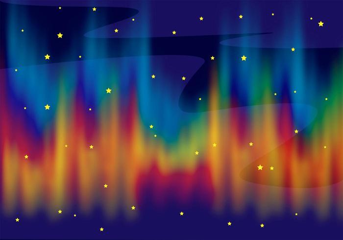 Vector Northern Lighst