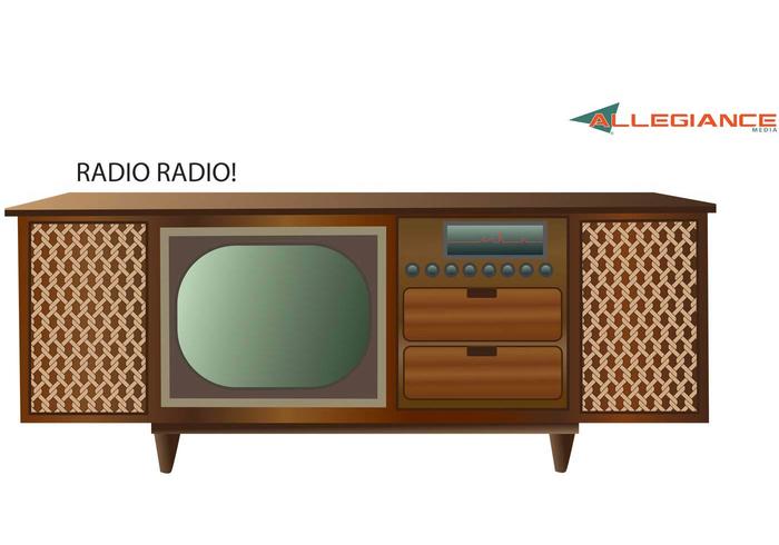 Antique Stereo and Television Vector Antique Stereo and Television Vector