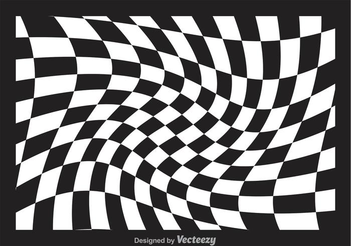 Distorted Checker Board Vector 