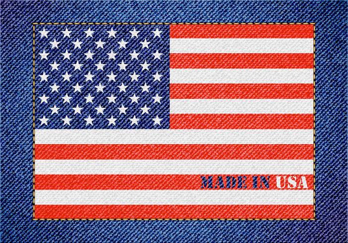 Free Made In Usa Vector Denim Diseño