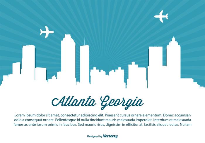 Atlanta Georgia Skyline Illustration Atlanta Georgia Skyline Illustration