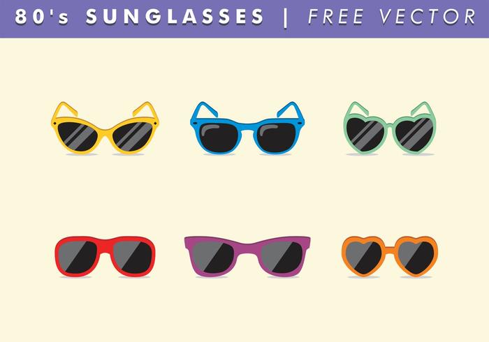 80's Sunglasses Vector Free