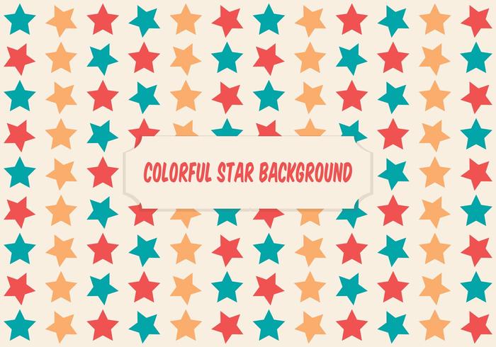 Colorful Star Background Illustration vector