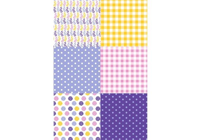 Floral Romantic Pattern Set Floral Romantic Pattern Set