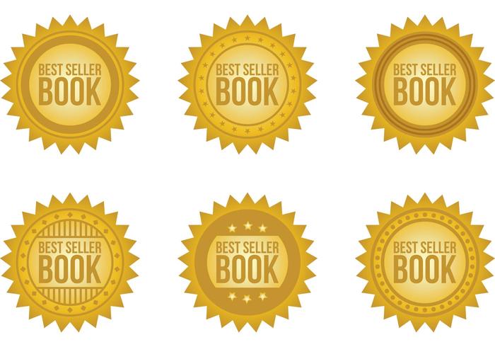 Best Seller Book Vector Badges 