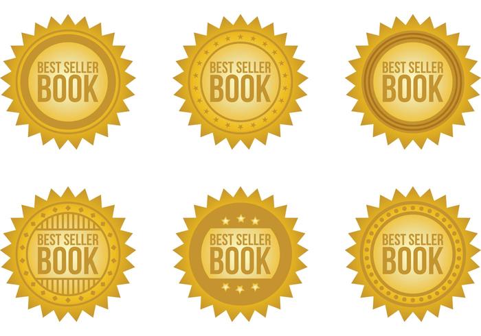 Best Seller Book Vector Insignias