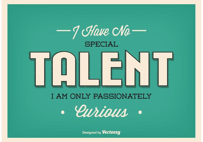 Retro Typographic Poster vector