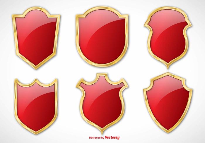 Elegant Vector Shield Set Elegant Vector Shield Set
