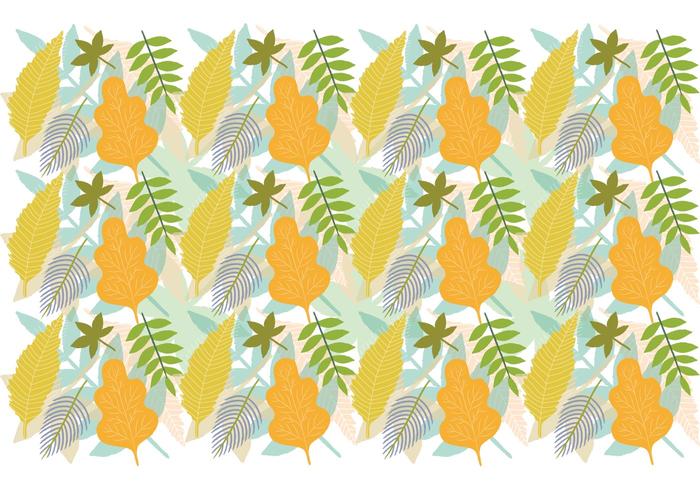 Leaf Pattern Background vector