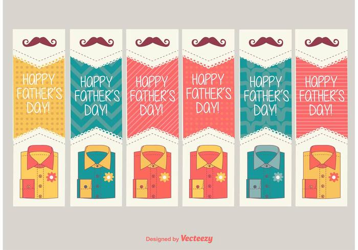 Happy Father's Day Labels vector