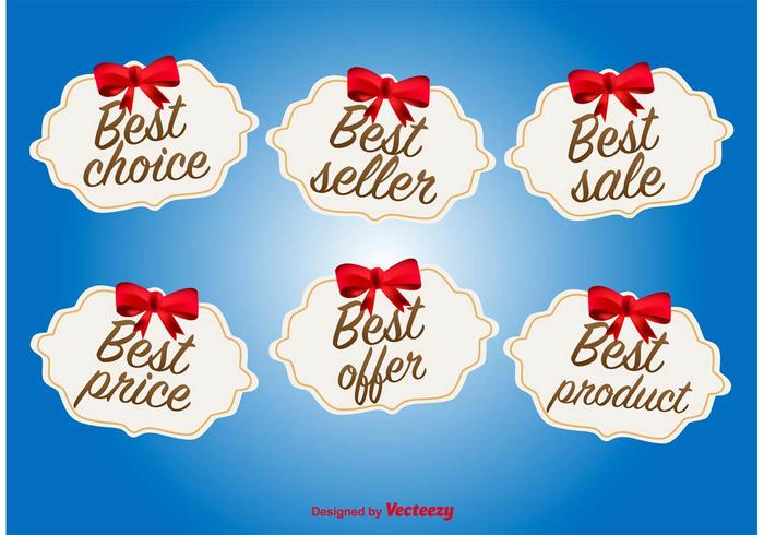 Best Offer and Deal Labels vector