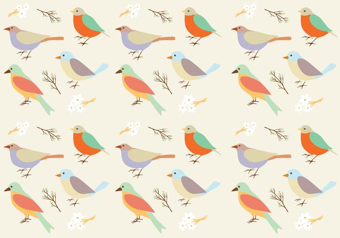 Birds Pattern Background vector