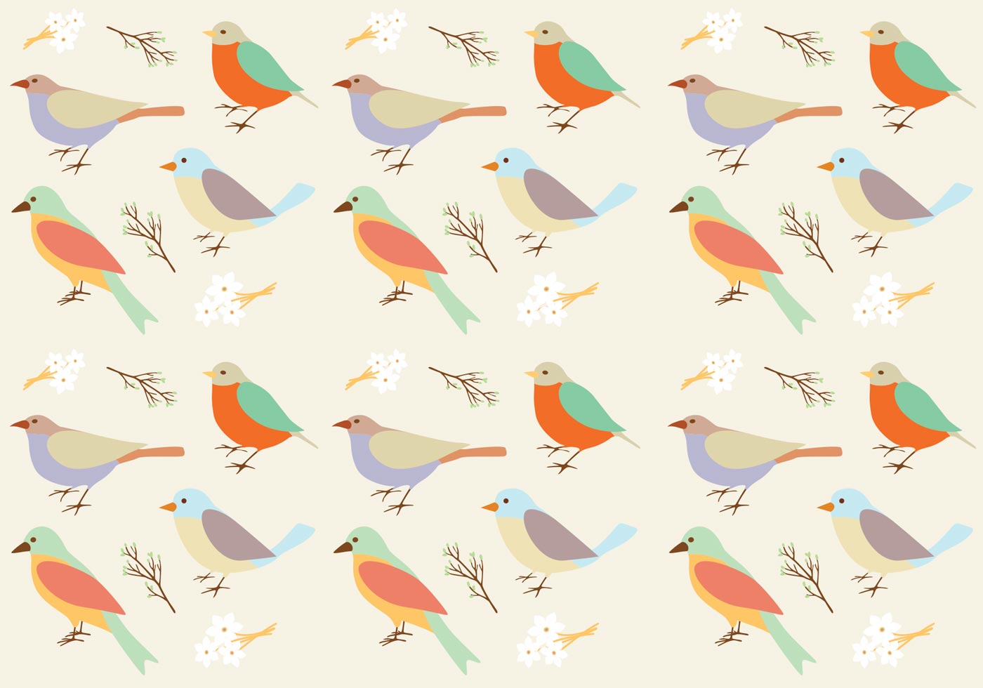 Birds Pattern Background Download Free Vector Art, Stock Graphics & Images