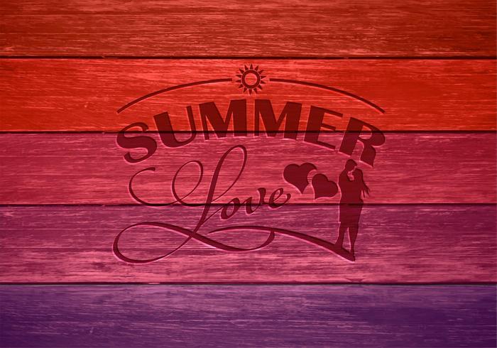 Amor libre del verano ilustración vectorial vector
