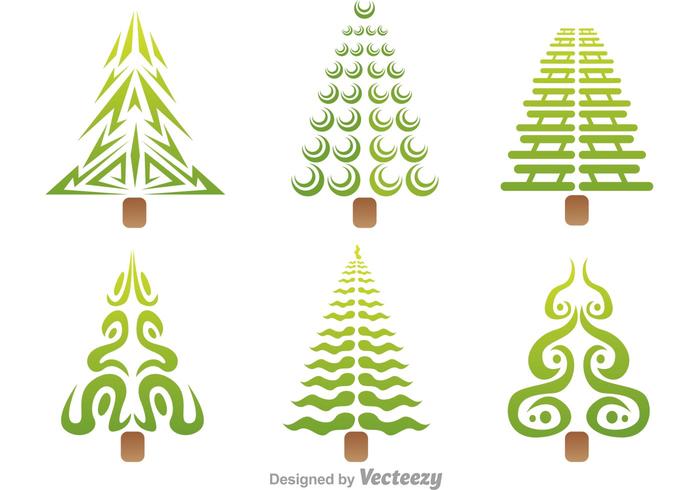 Stylized Tree Vector Icons