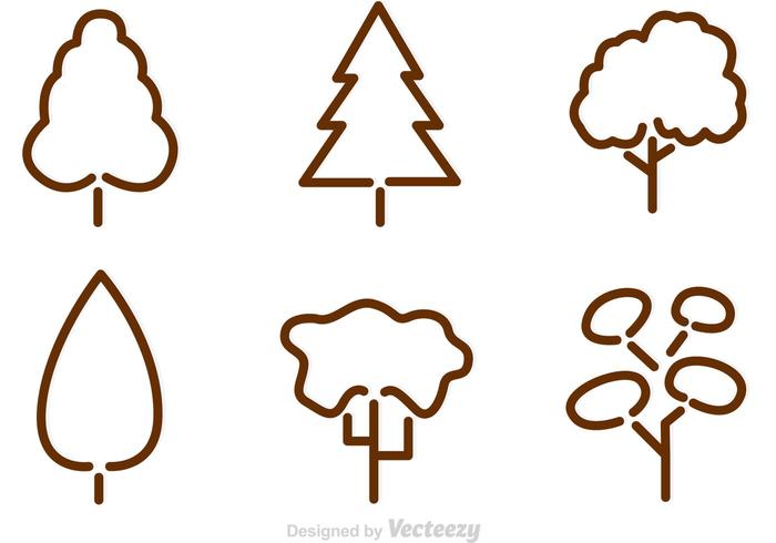 Tree Outline Vectors - Download Free Vector Art, Stock Graphics & Images