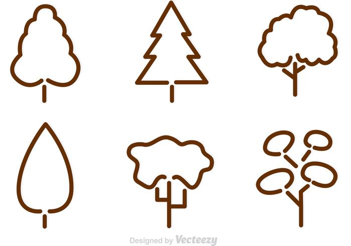 Tree Outline Vectors 