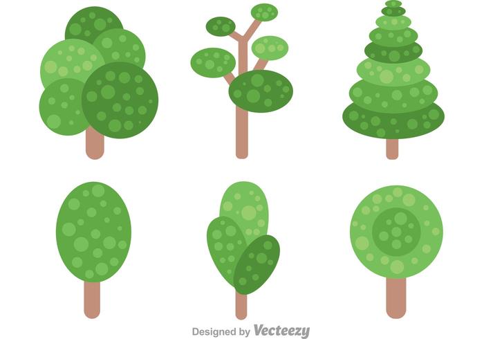 Simple Tree With Leaves Vectors Simple Tree With Leaves Vectors