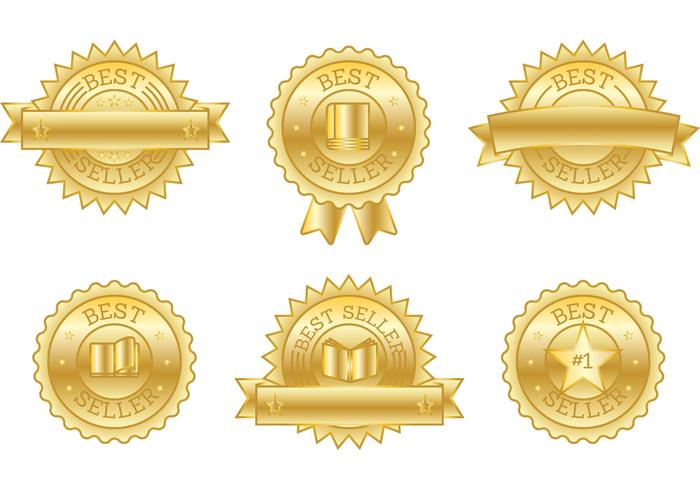 Best Seller Book Badge Vectors Best Seller Book Badge Vectors