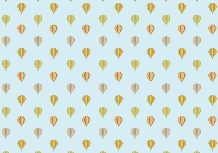 Air Balloon Pattern Background vector