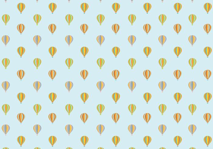 Air Balloon Pattern Background vector