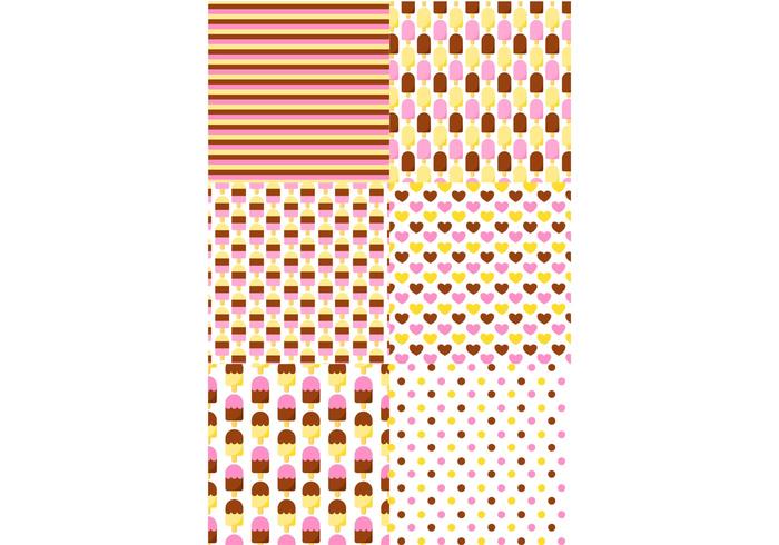 Icecream Pattern Set Icecream Pattern Set