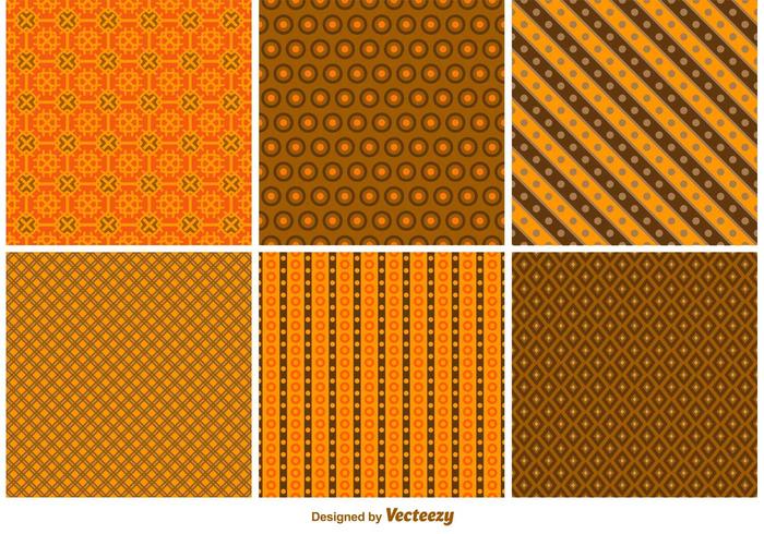 Halloween Autumn Patterns vector