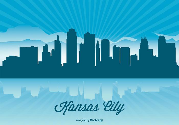 Kansas City Skyline Illustration Kansas City Skyline Illustration