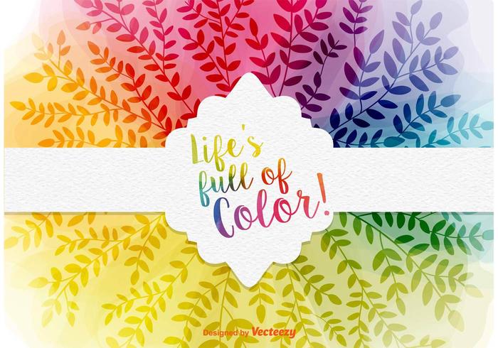 Colourful Natural Foliage Background vector