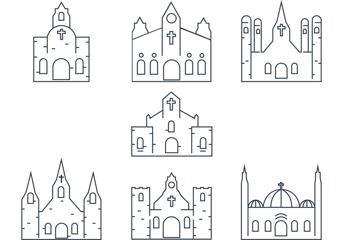 Схема церкви вектор