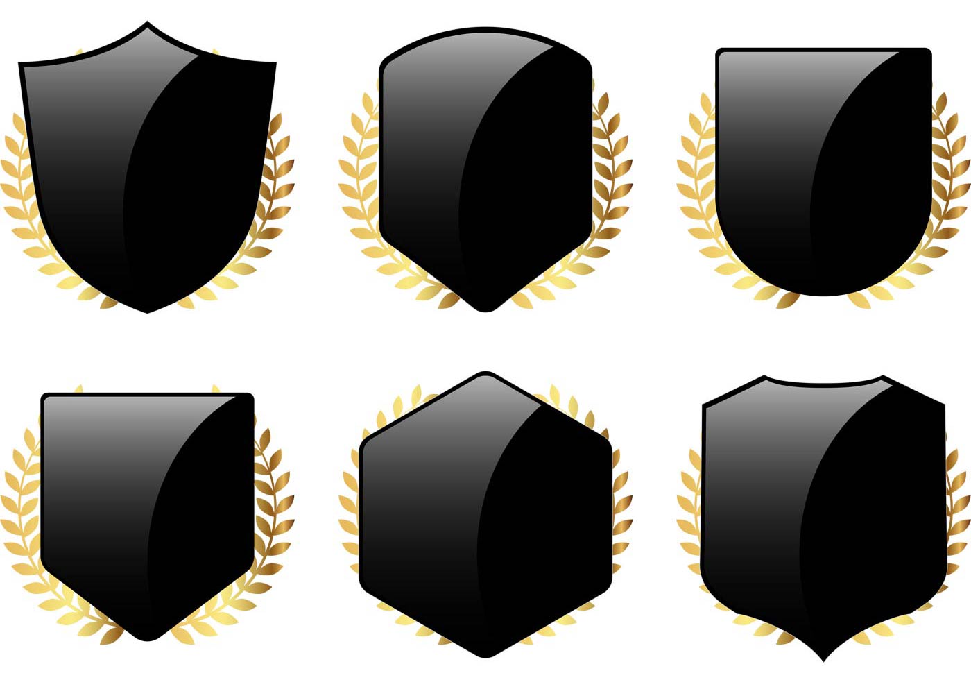 Free Shield and Laurel Vectors - Download Free Vector Art ...