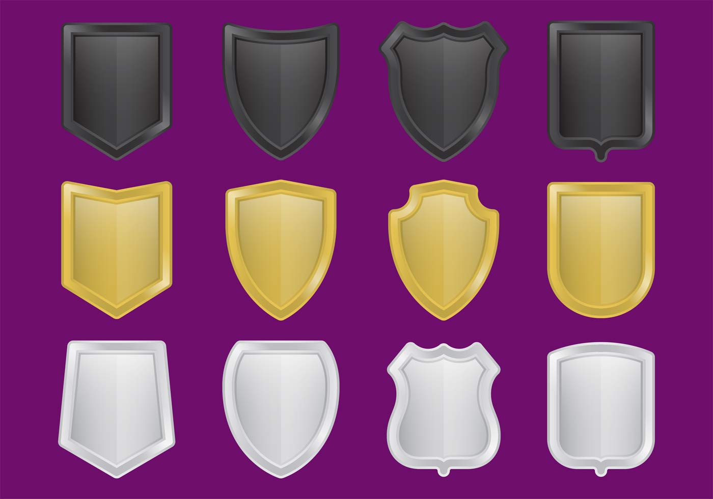 Metal Shield Vectors 92696 Vector Art at Vecteezy