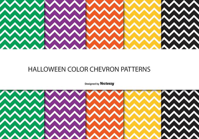 Halloween Chevron Pattern Set Halloween Chevron Pattern Set