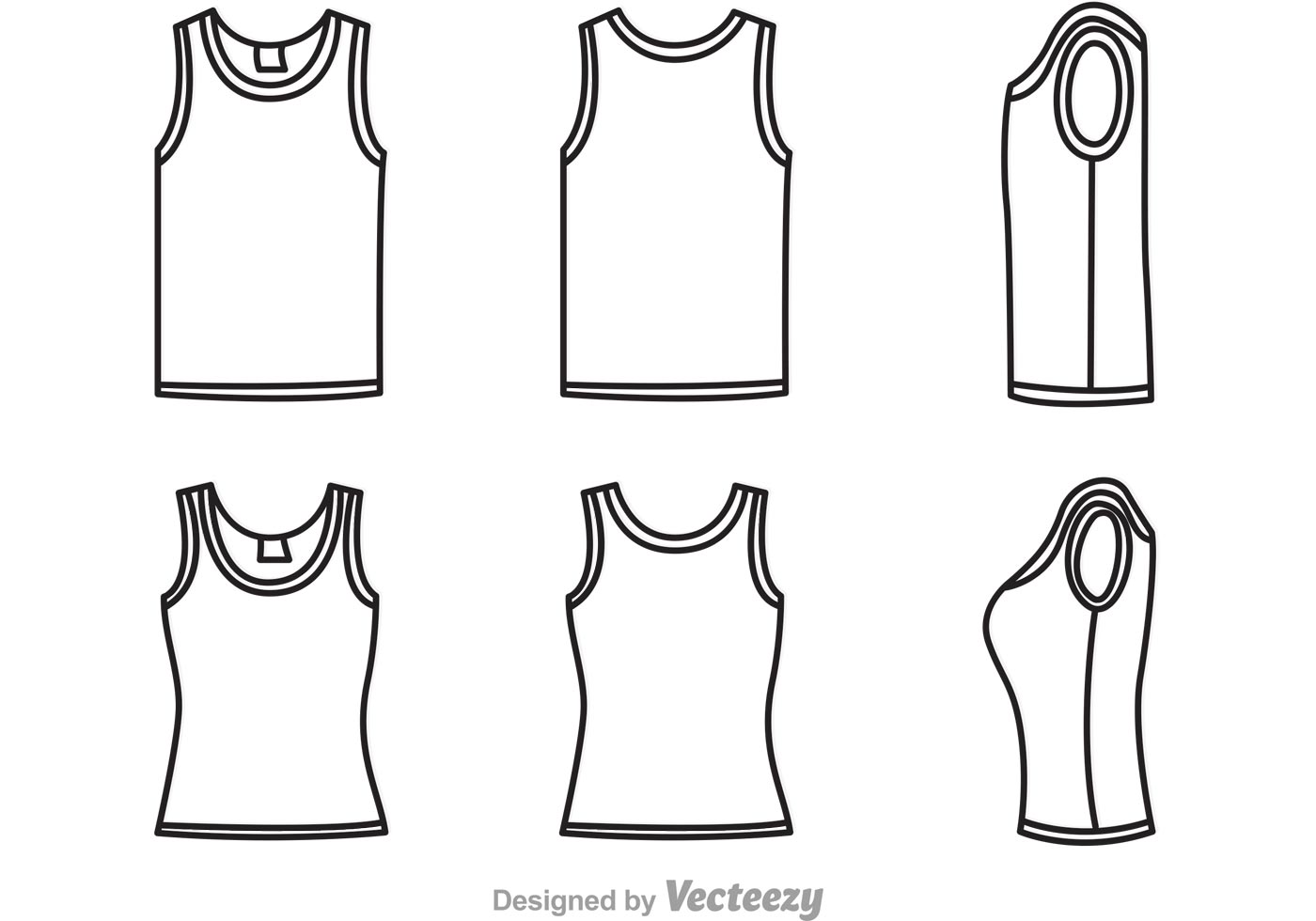 Download Tank Top Template Free Vector Art - (14 Free Downloads)