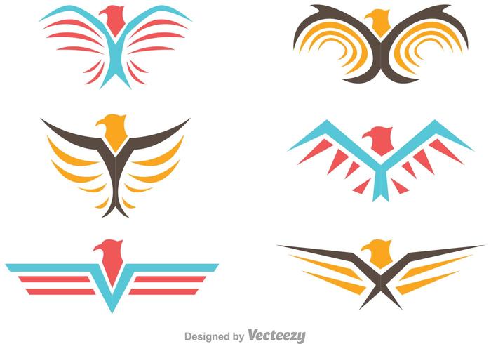 Hawk Duo Tonos Colores vector