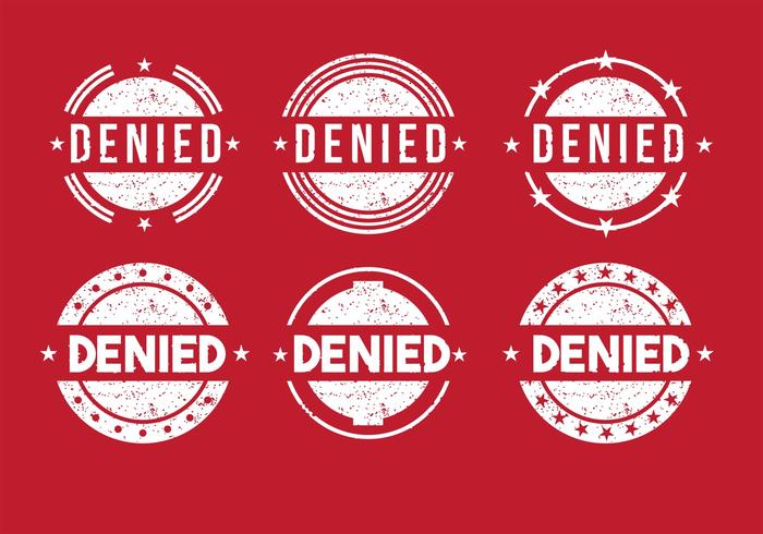 Denied Stamp Vectors 