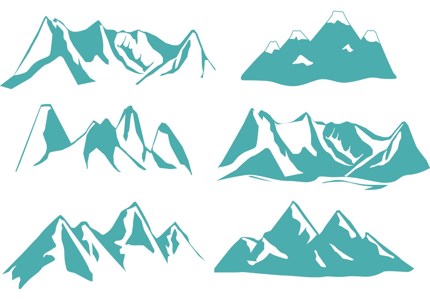 free vector clipart mountain - photo #2