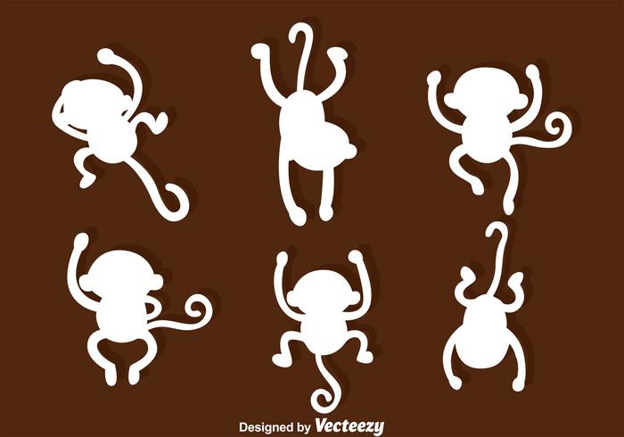 Monkey Silhouette Vectors 