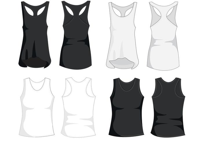 Tank Top Template Vectors