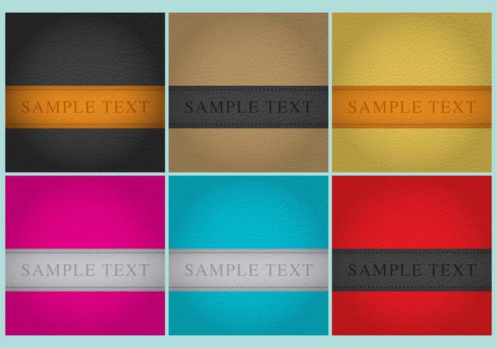 Leather Background Templates vector