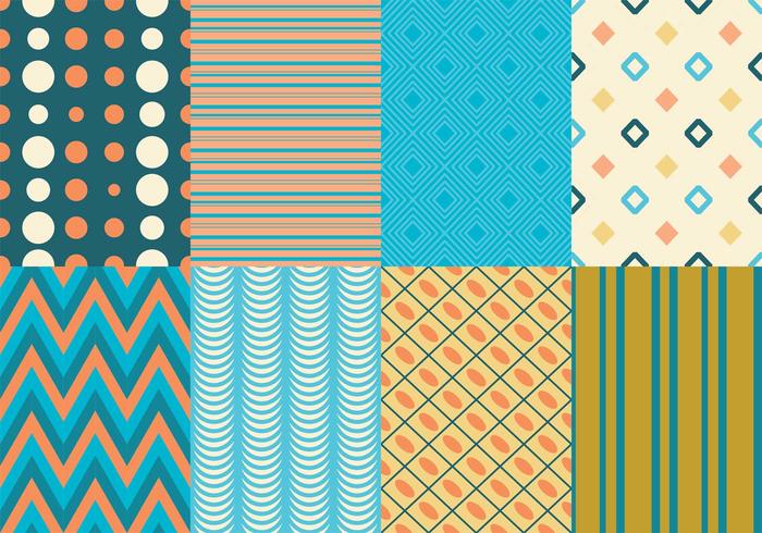 Retro Texture  Pattern Pack vector