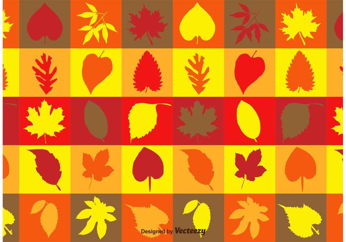 Autumnal Leaves Texture vector