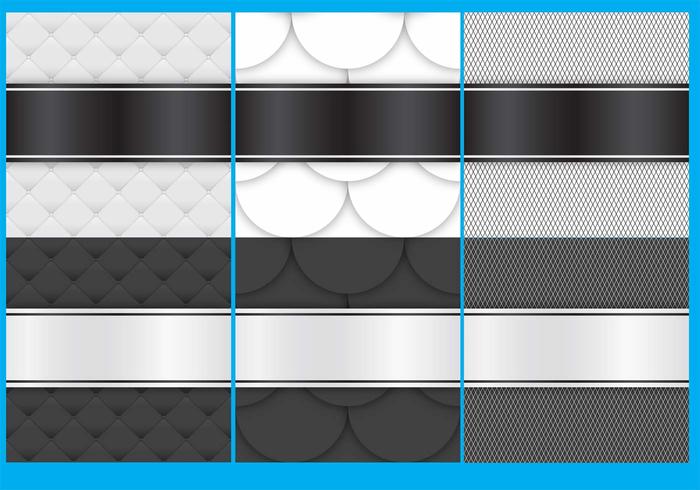 Black And White Fabric Backgrounds vector