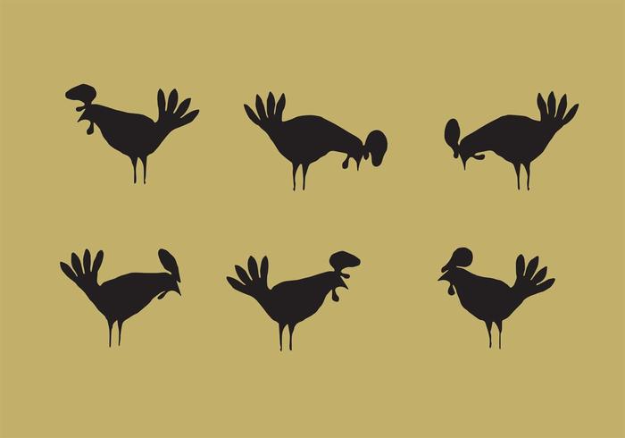 Rooster Silhouette Vector Pack Rooster Silhouette Vector Pack