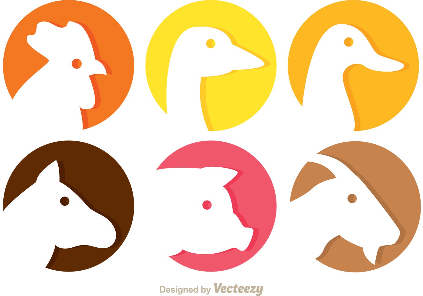 Download Animal Head Vector Icons 92811 Vector Art at Vecteezy